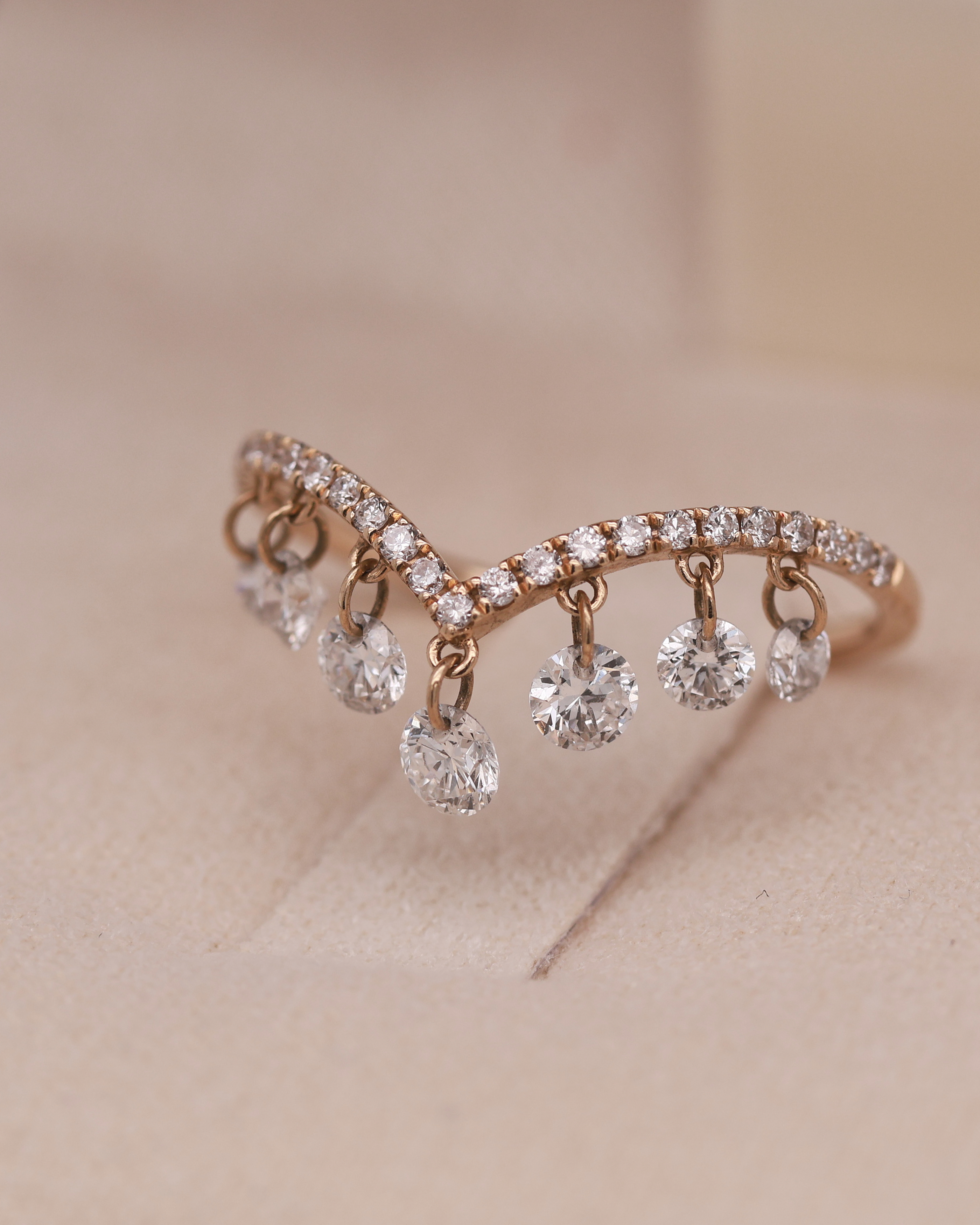 Vanilla Gold 14K Diamond Ring