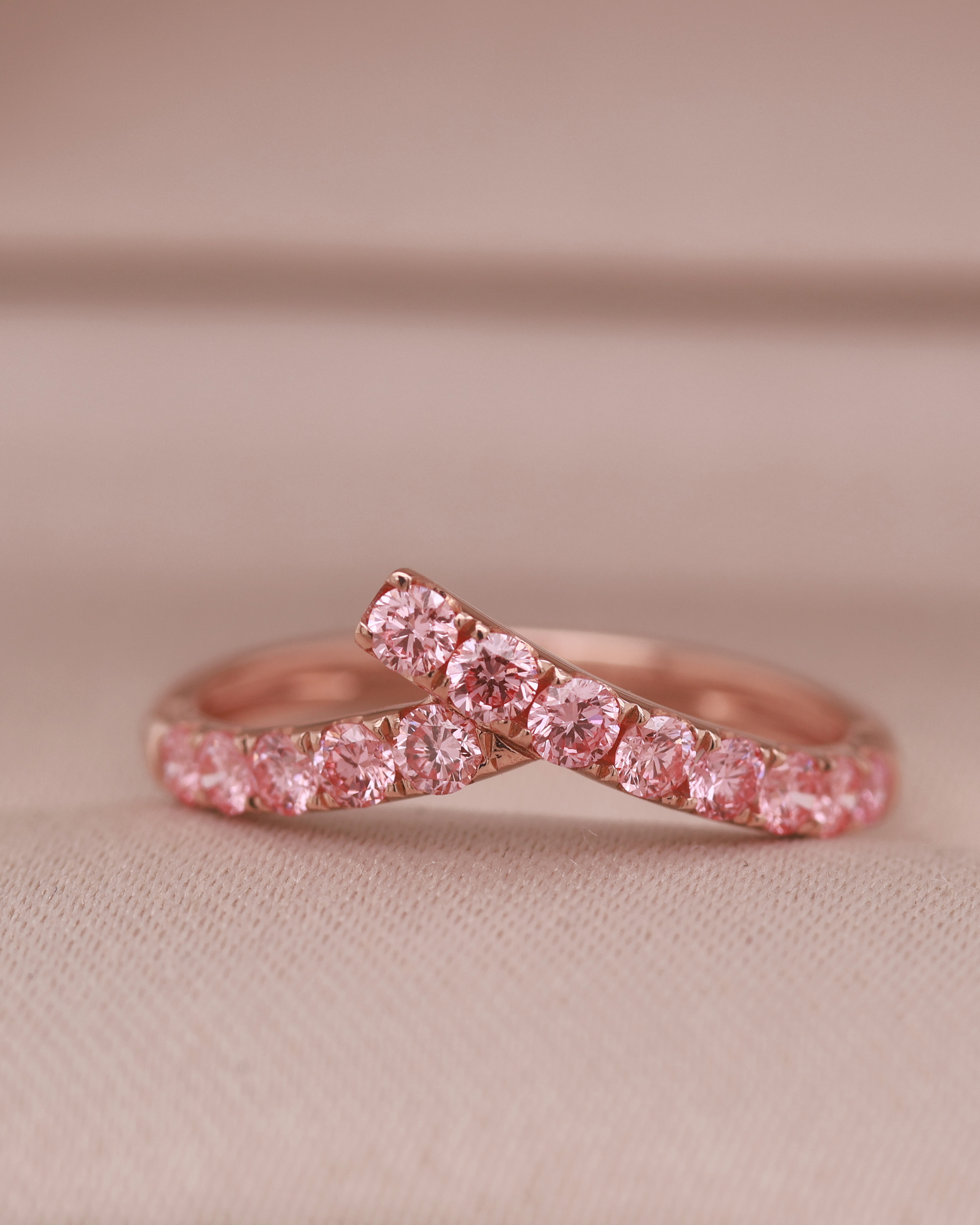 Rose Gold 14K Diamond Ring