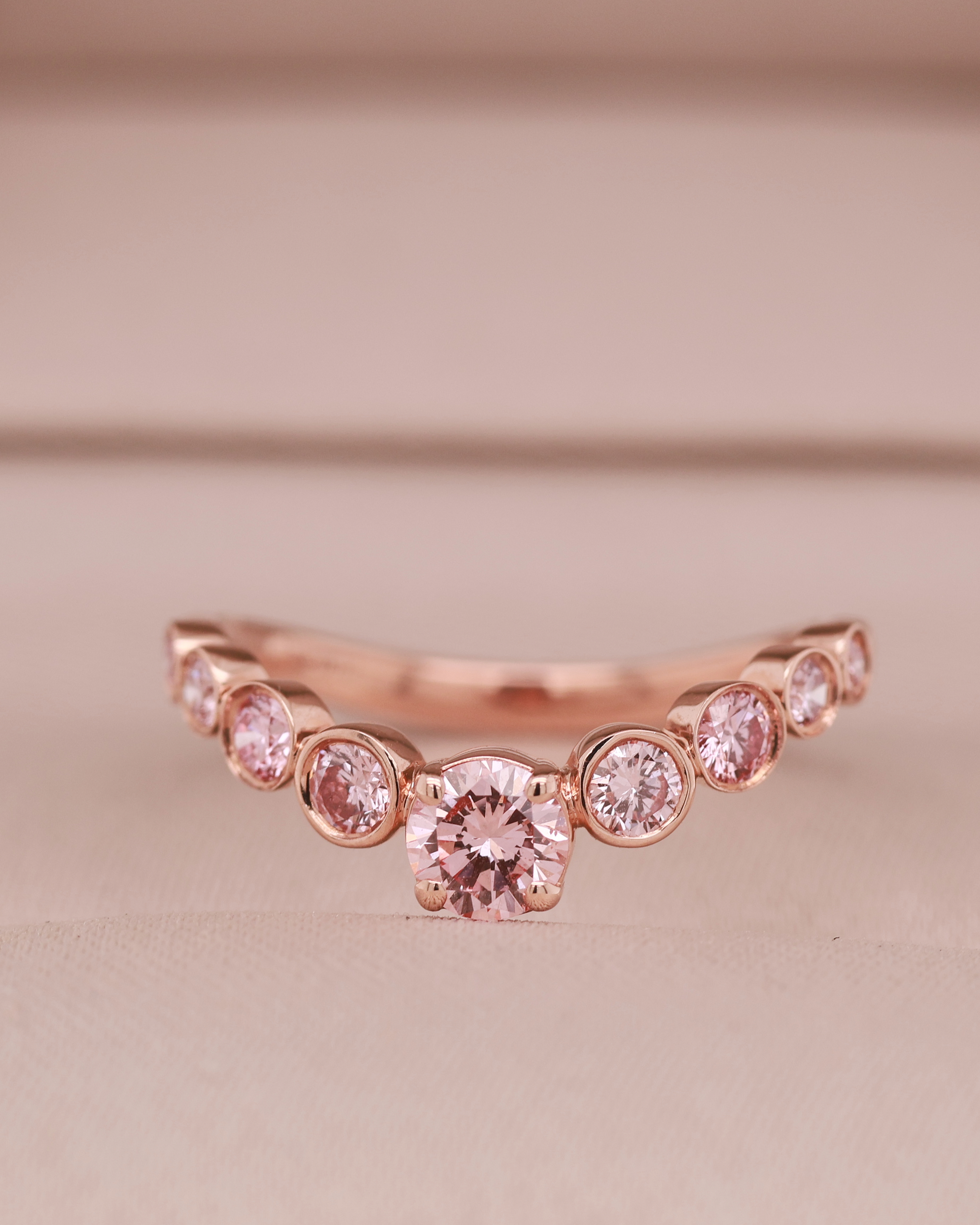 Rose Gold 14K Diamond Ring
