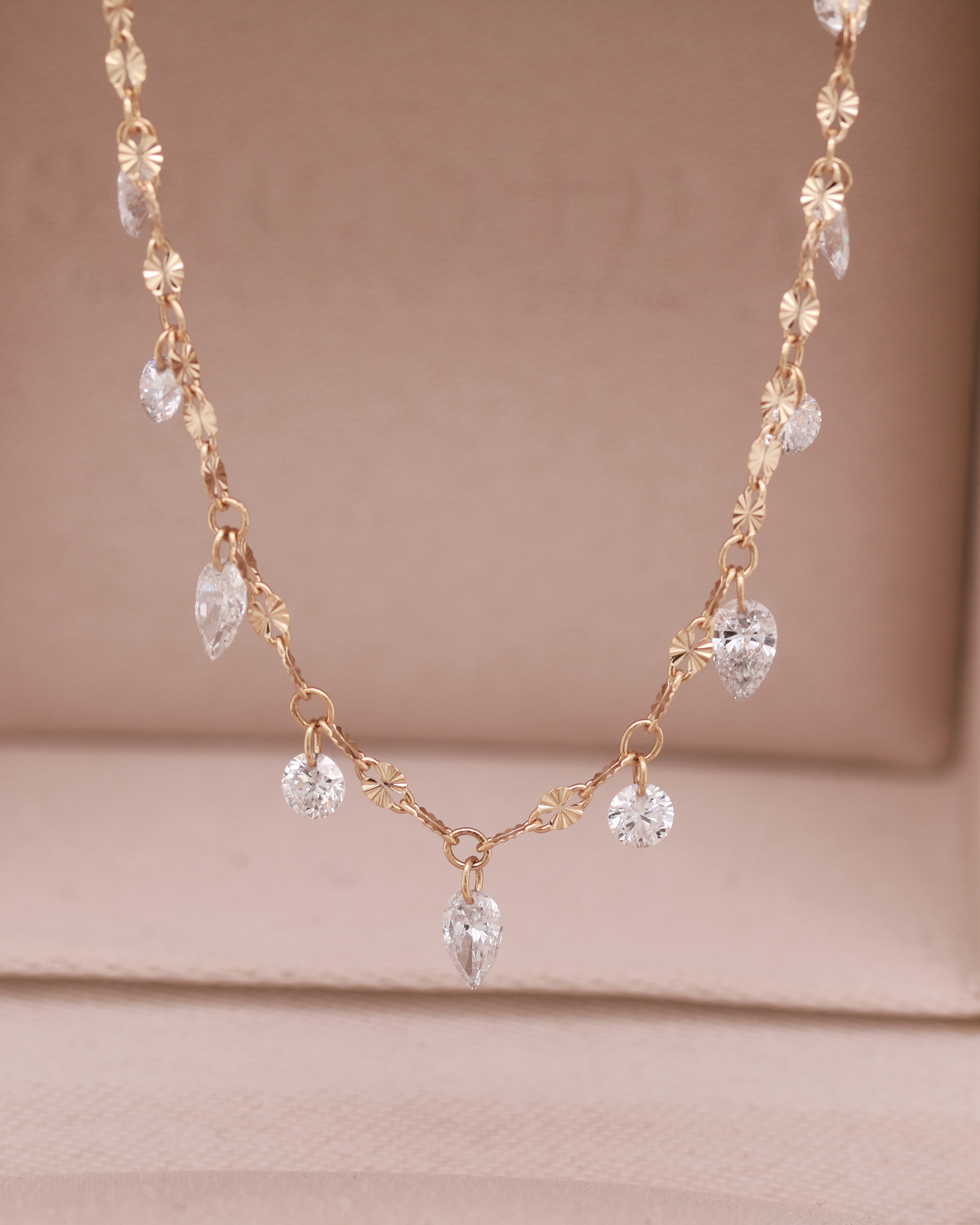 Vanilla Gold 14K Diamond Necklace