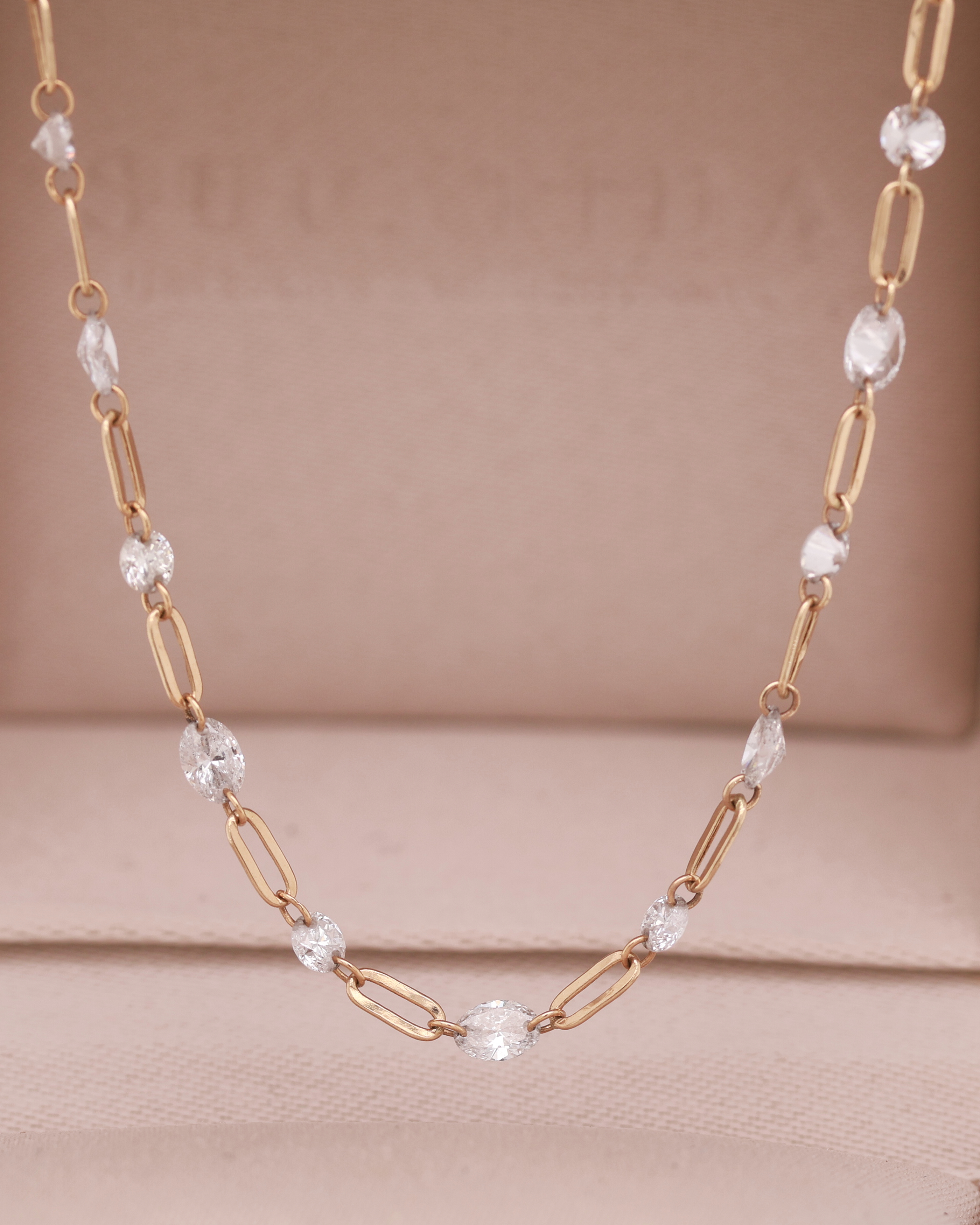 Vanilla Gold 14K Diamond Necklace