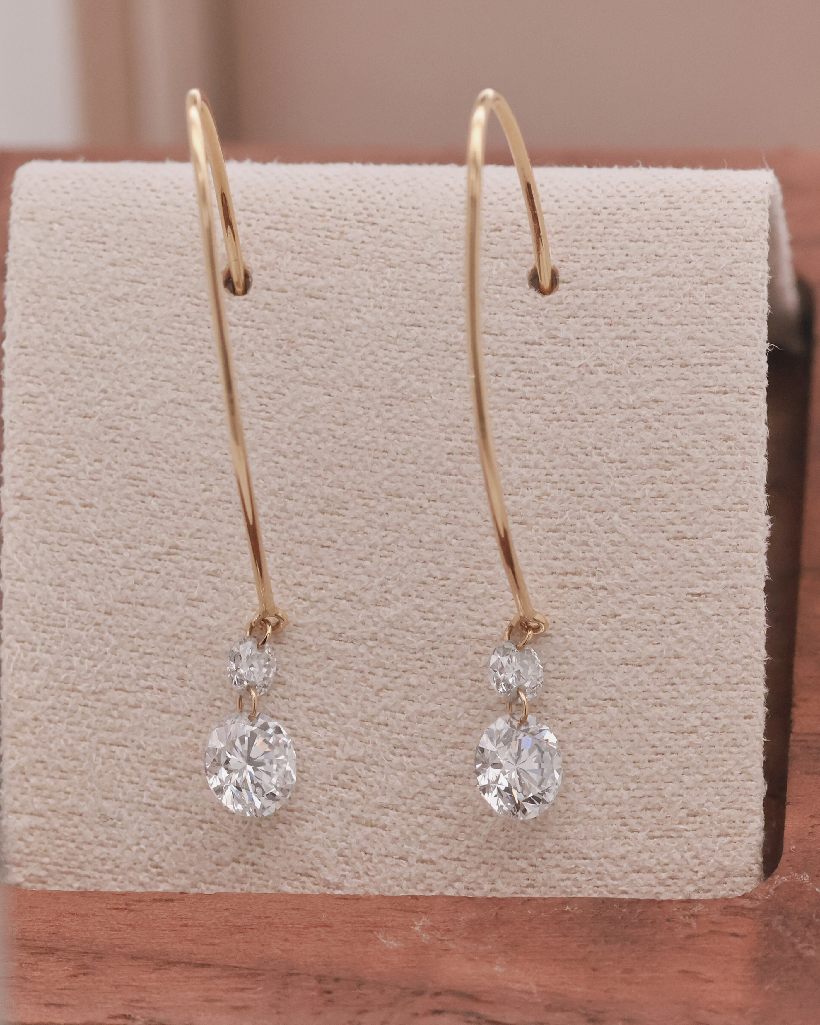 Vanilla Gold 14K Diamond Earring