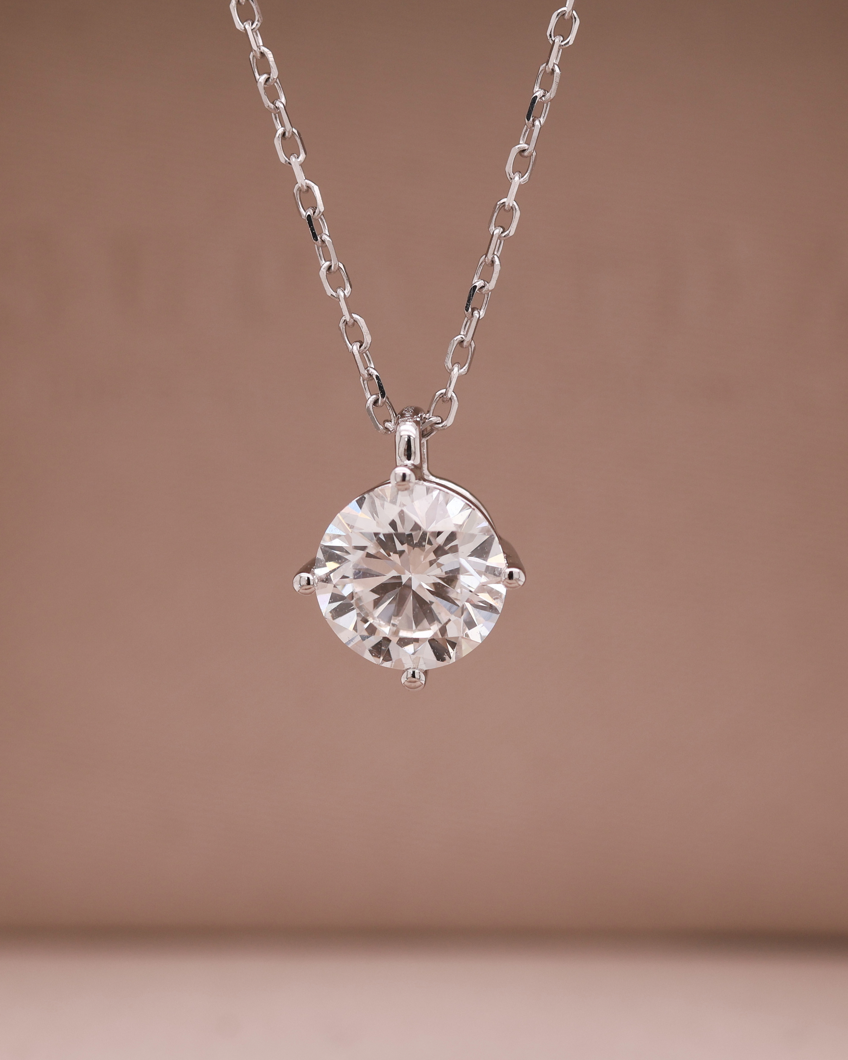 White Gold 14K Diamond Necklace
