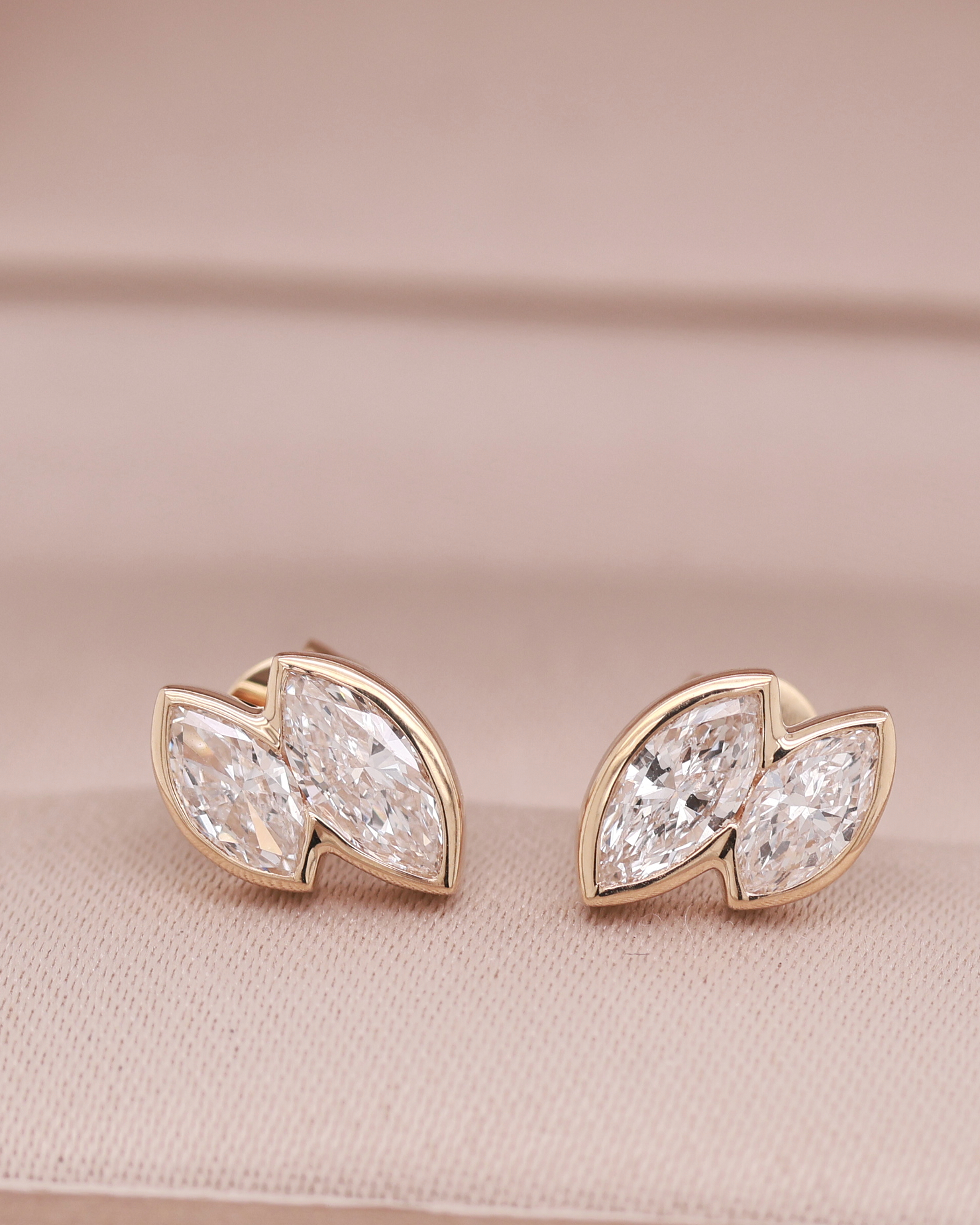 Vanilla Gold 14K Diamond Earring